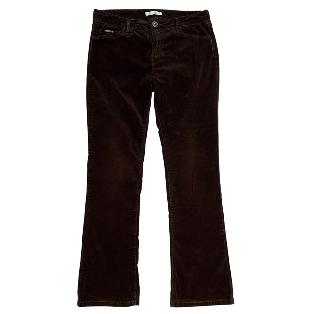 Y2K chocolate brown stretchy velvet style pants